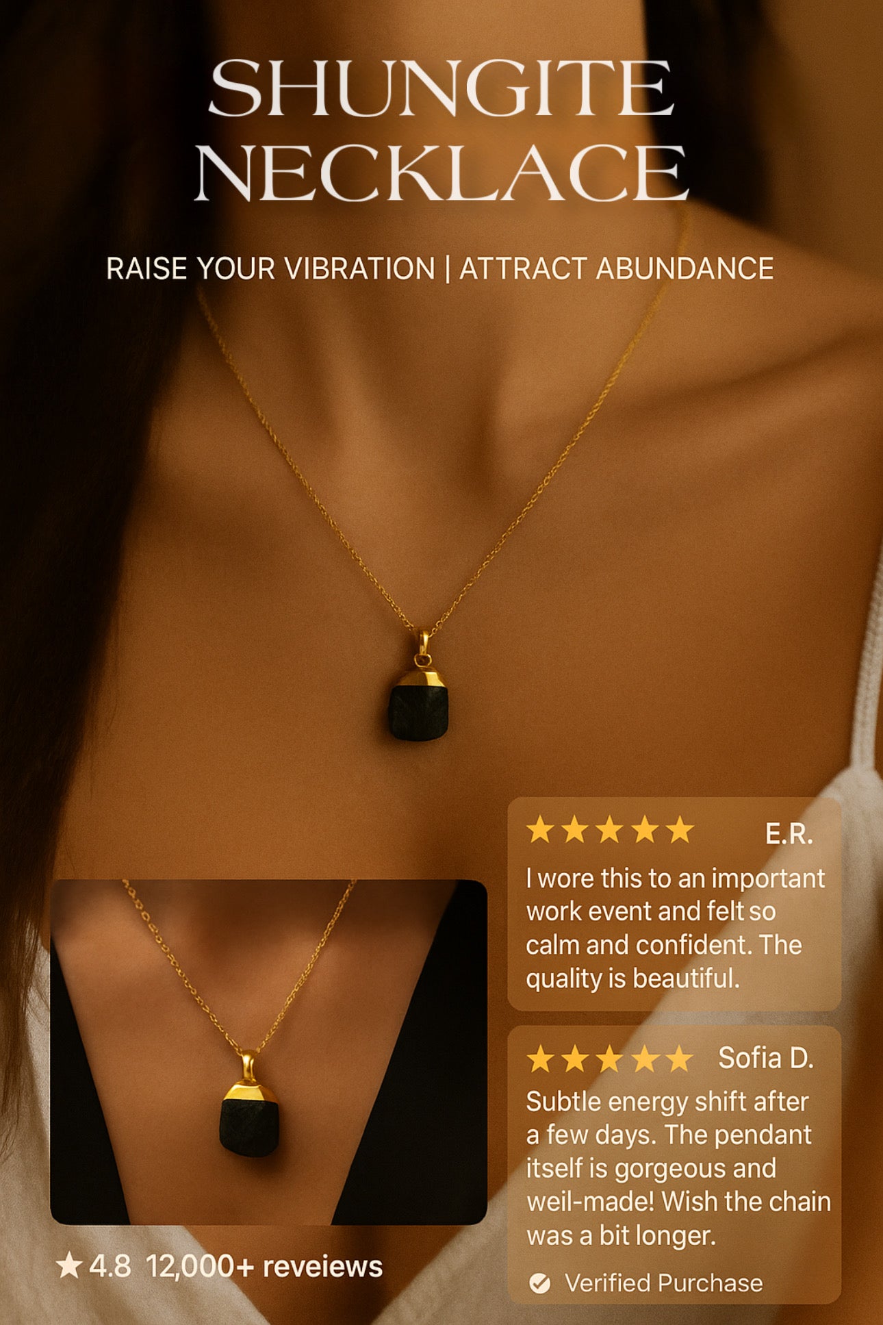 Alura™ Shungite Energy Pendant