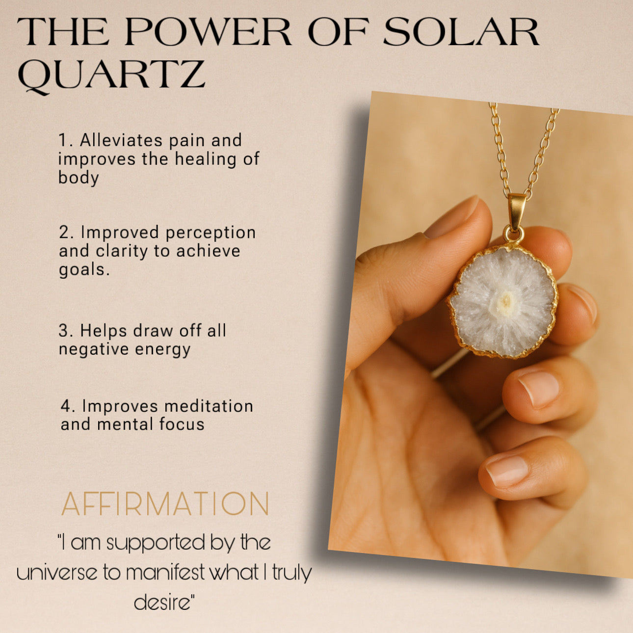 Alura™ Solar Quartz Energy Necklace