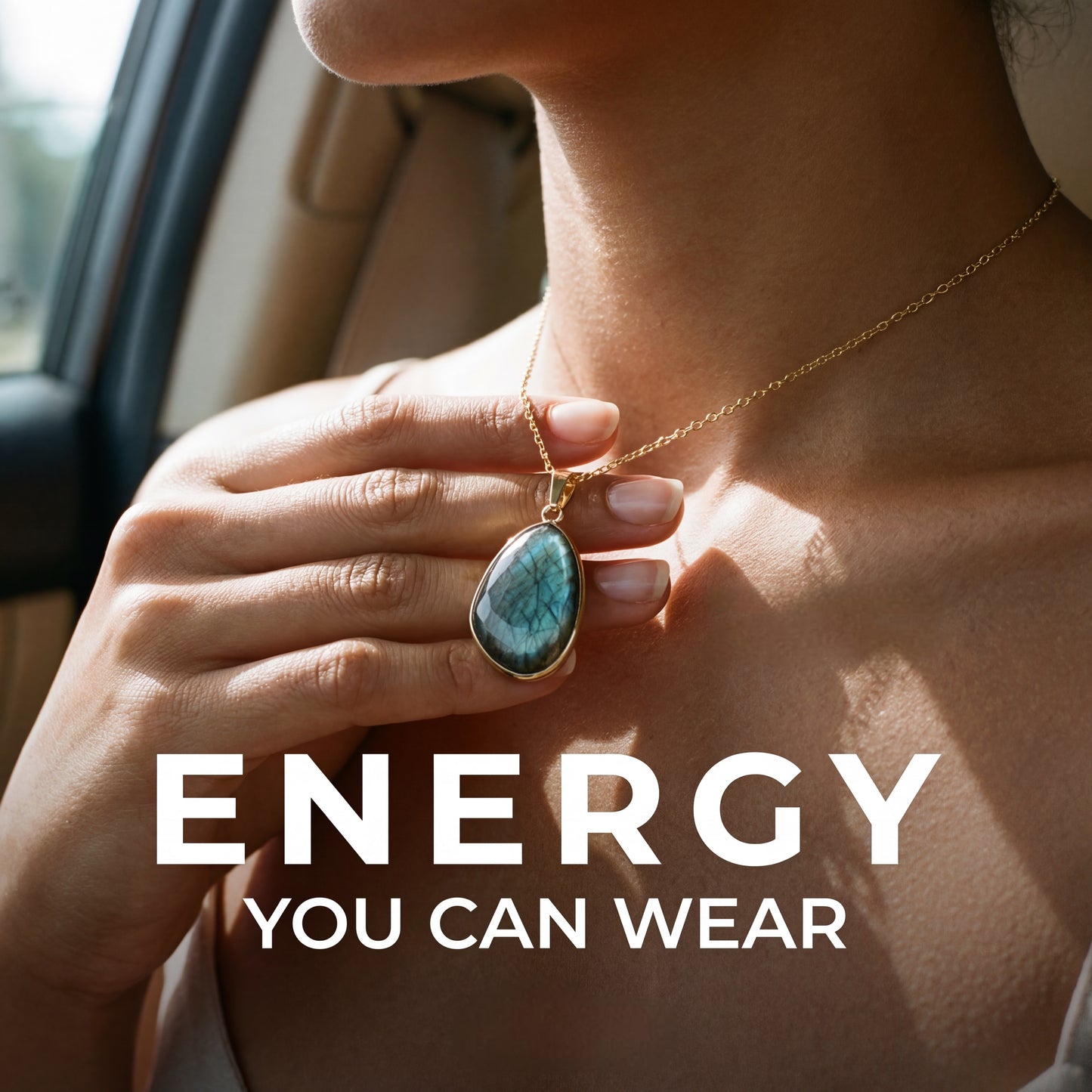 Alura™ Natural Crystal Energy Pendant