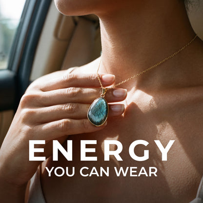 Alura™ Natural Crystal Energy Pendant