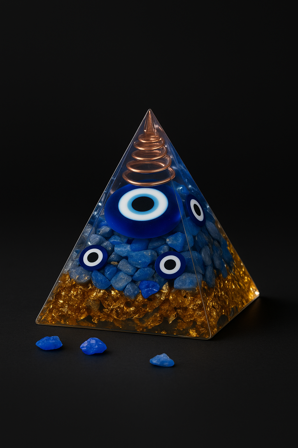Alura Evil Eye Orgonite Pyramid