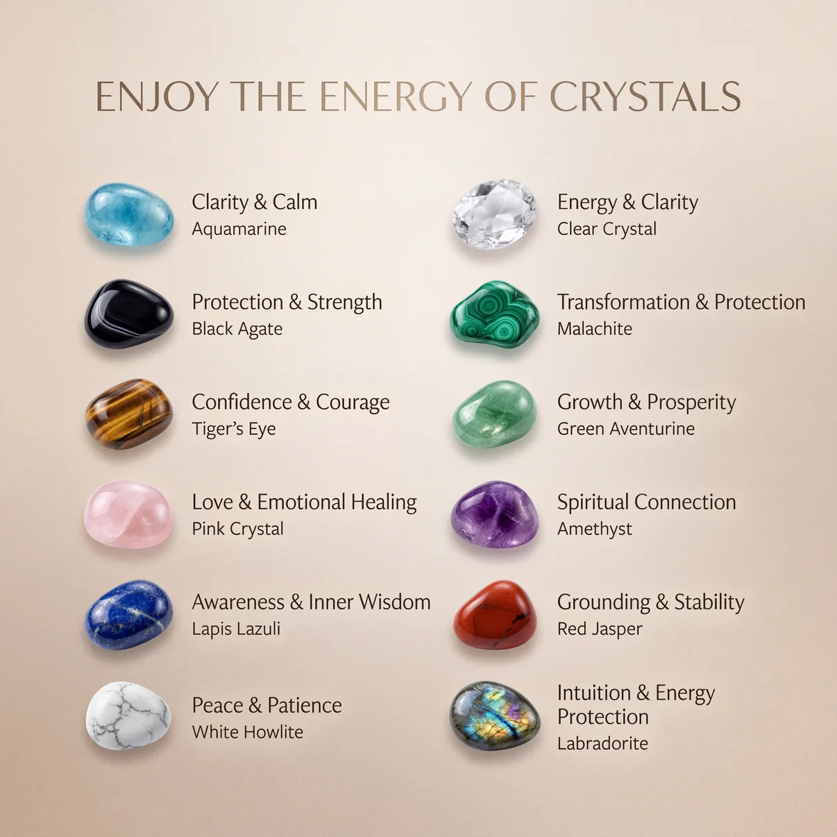 Alura™ Natural Crystal Energy Pendant